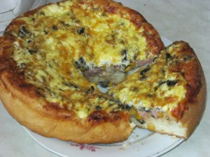                                            Пицца с кукурузой и грибами «Супервкусная»