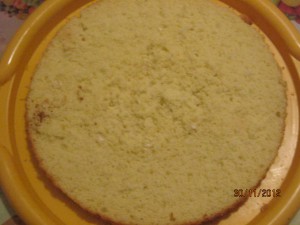 Бисквитный торт со сгущенкой