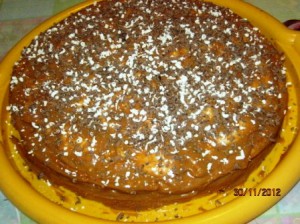 Бисквитный торт со сгущенкой