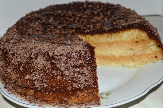  Бисквитный торт со сгущенкой в мультиварке