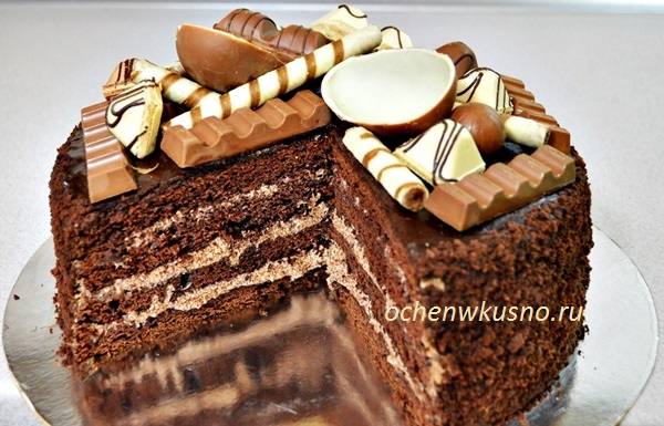 Суперский шоколадный торт «Киндер»